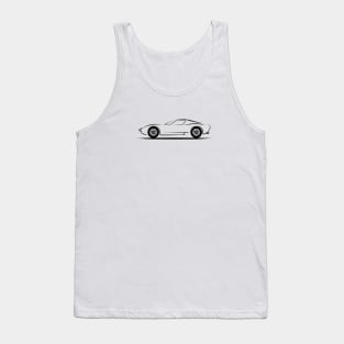 Lamborghini Miura P400 Black Tank Top